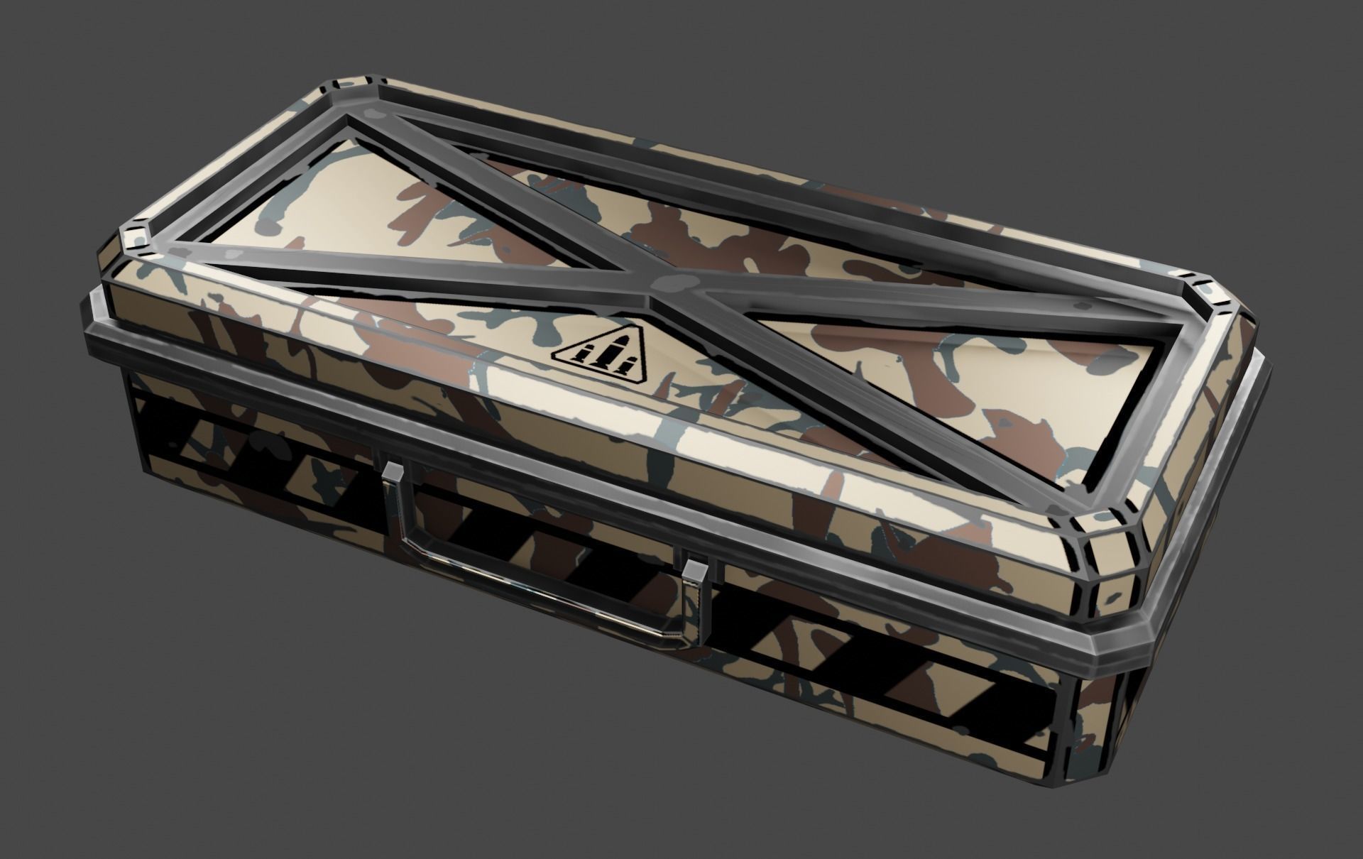 Case sci-fi Low-poly 3D model_13