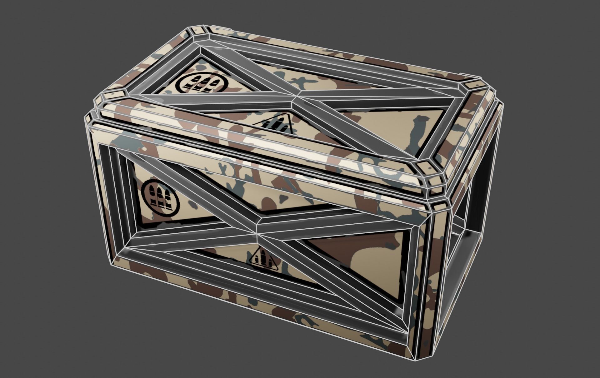 Case sci-fi Low-poly 3D model_24