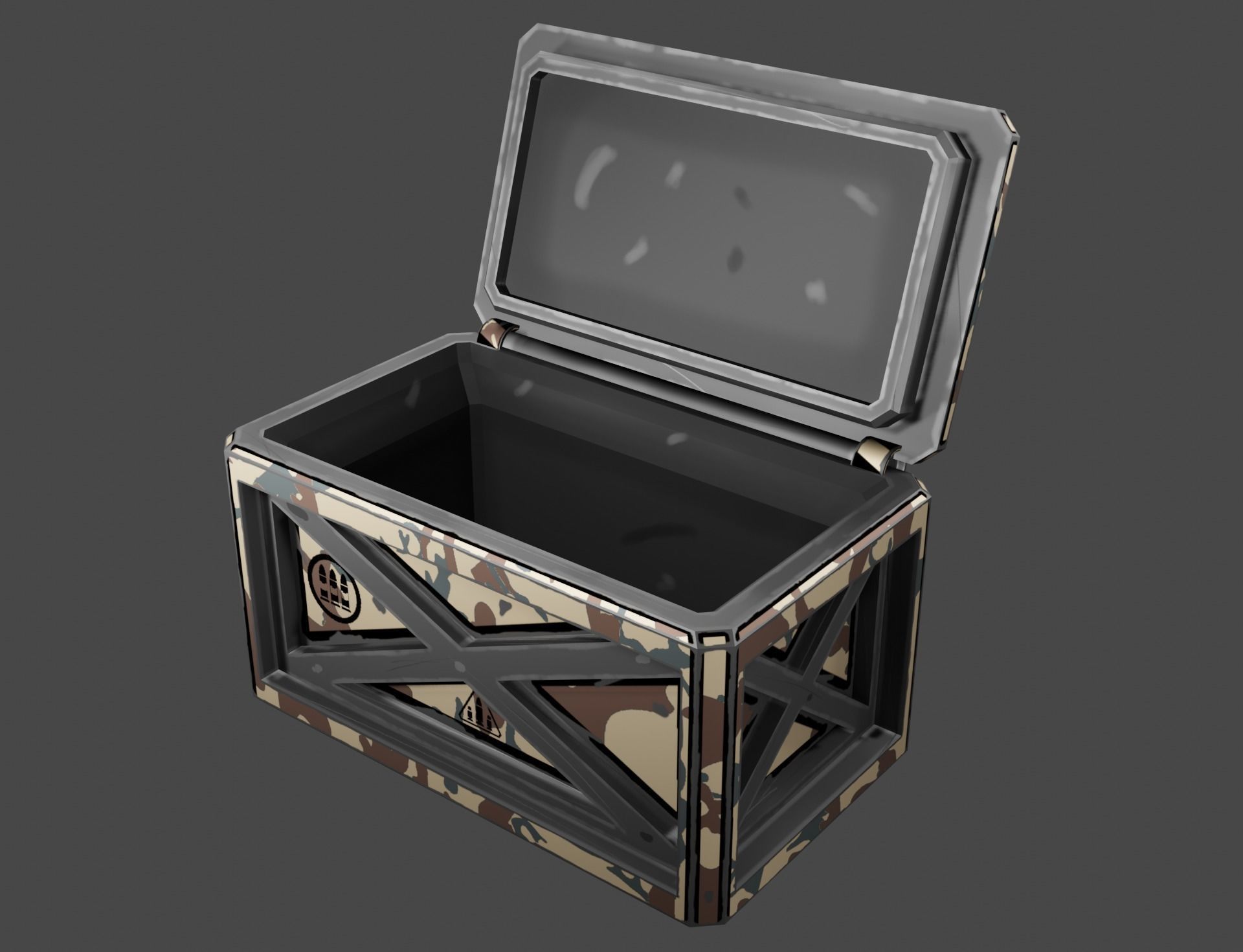 Case sci-fi Low-poly 3D model_27