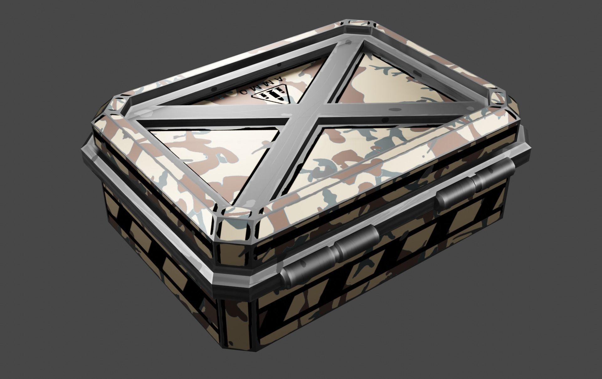 Case sci-fi Low-poly 3D model_10