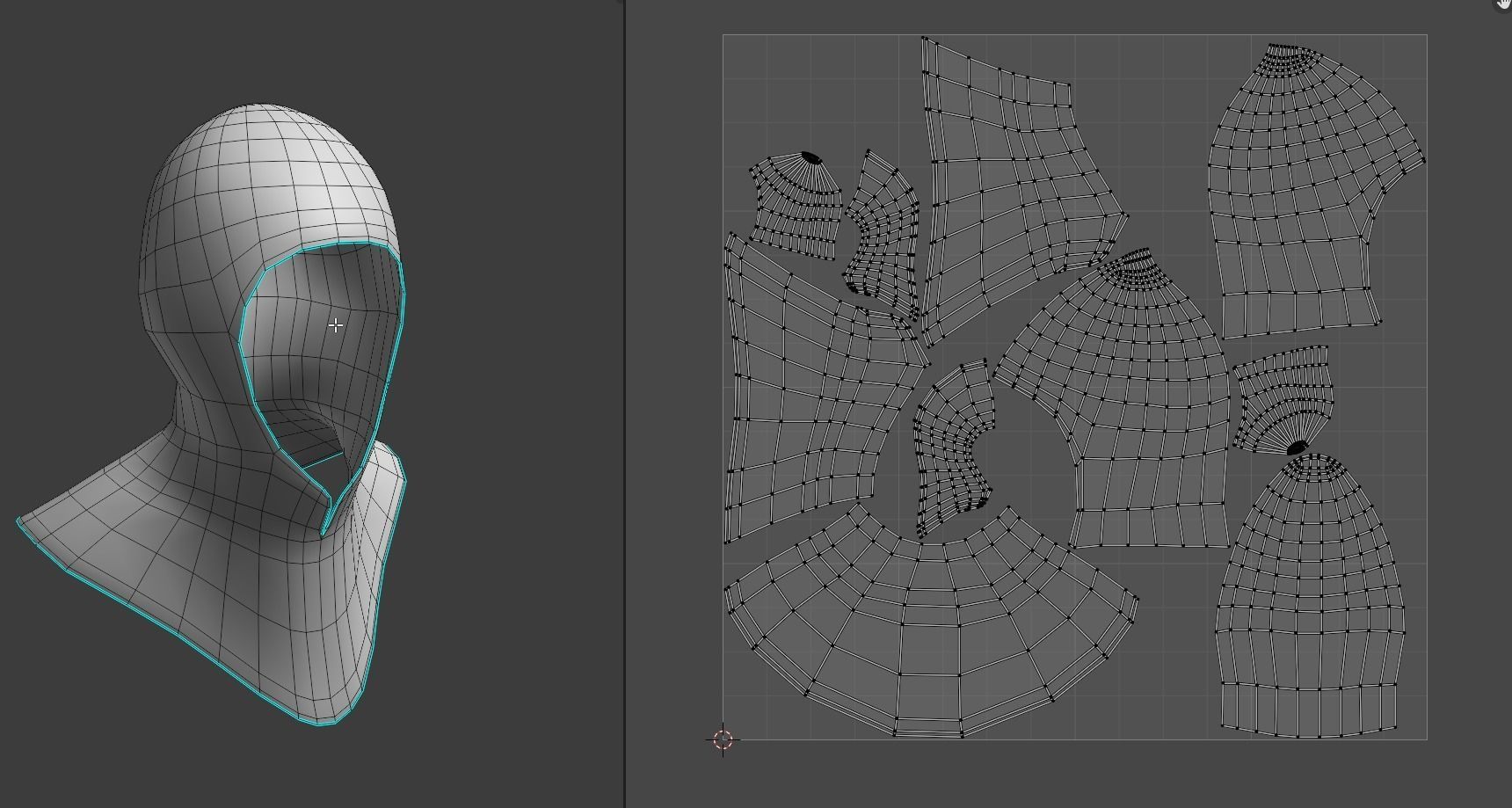 Medieval Chainmail Low-poly 3D model_5