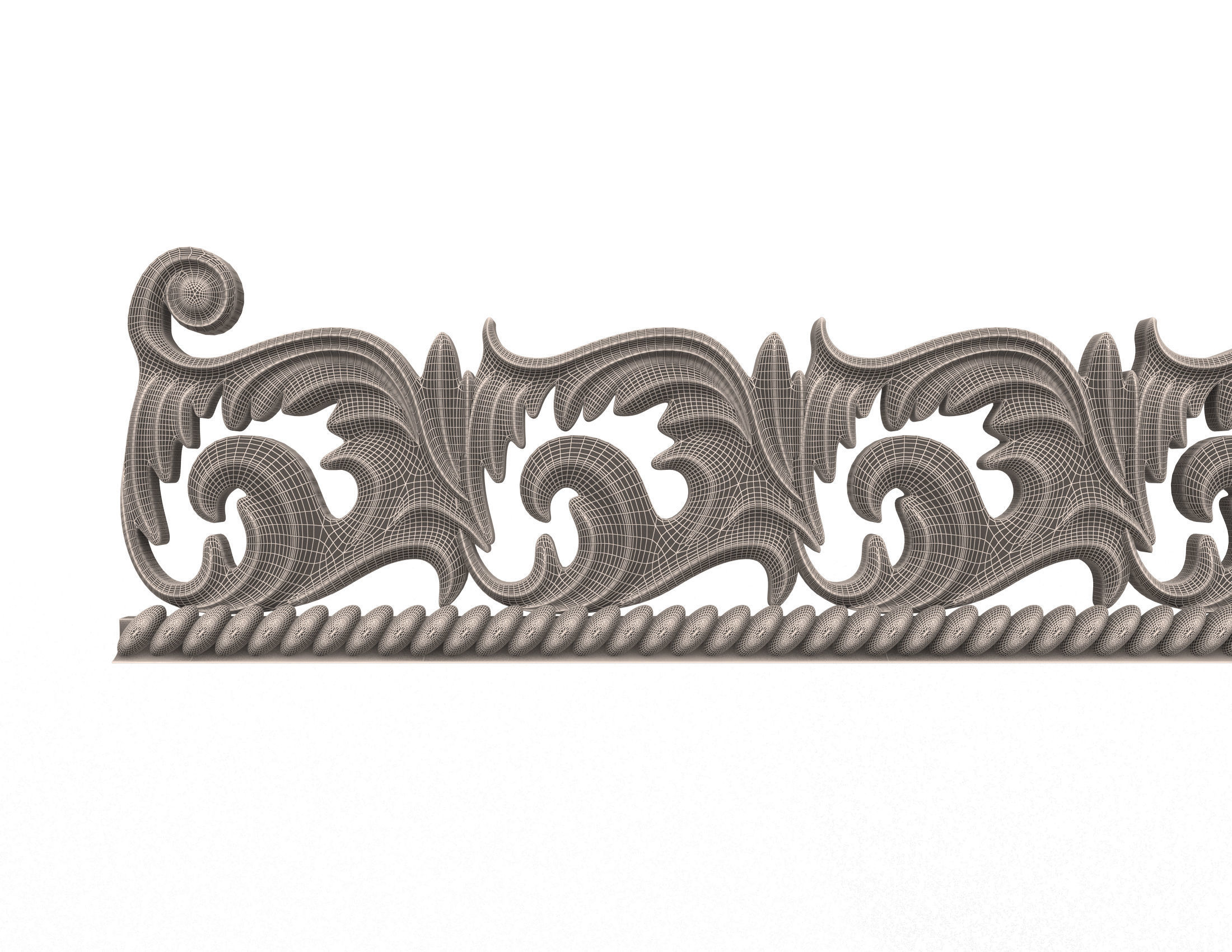 Ornament Decoration Zerengiz Low-poly 3D model_8