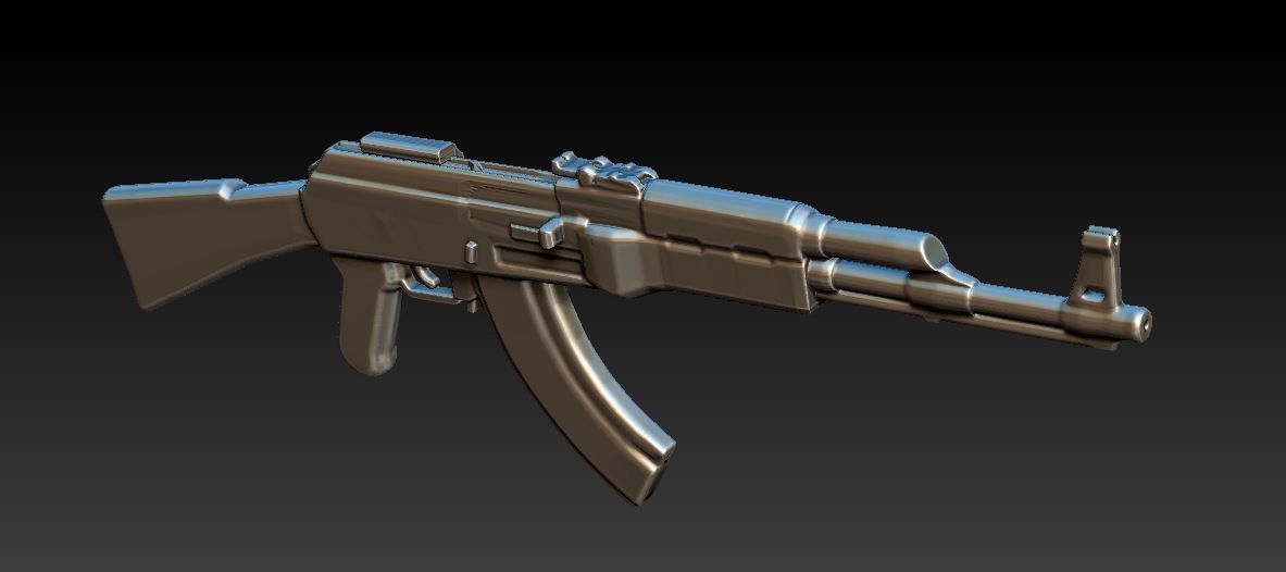AK-47 3D print model