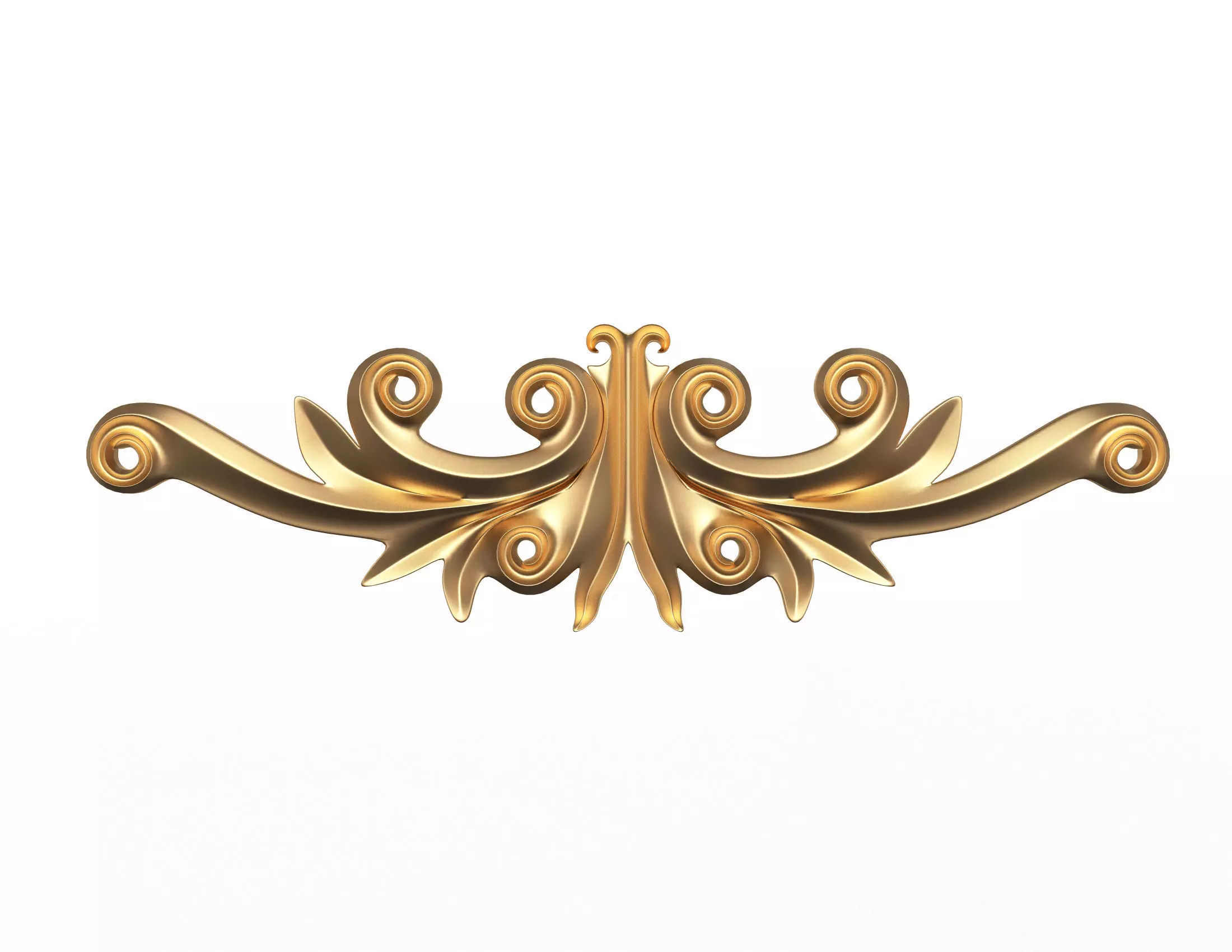 Carving Plaster Molding Decoration Z Low-poly 3D model