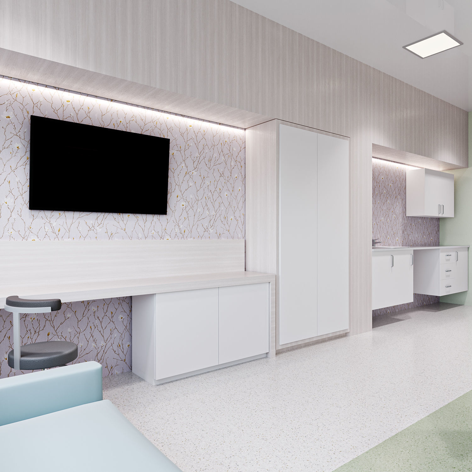 Medical Patient Room 3D 3D model_7