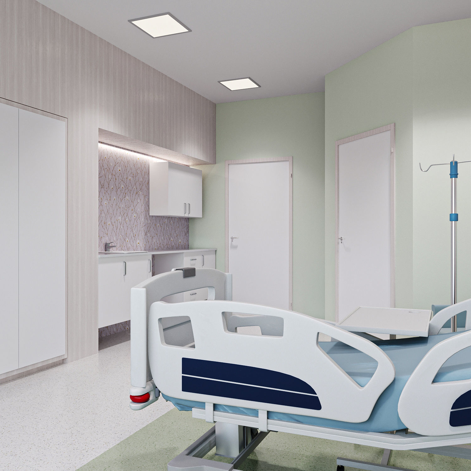 Medical Patient Room 3D 3D model_6