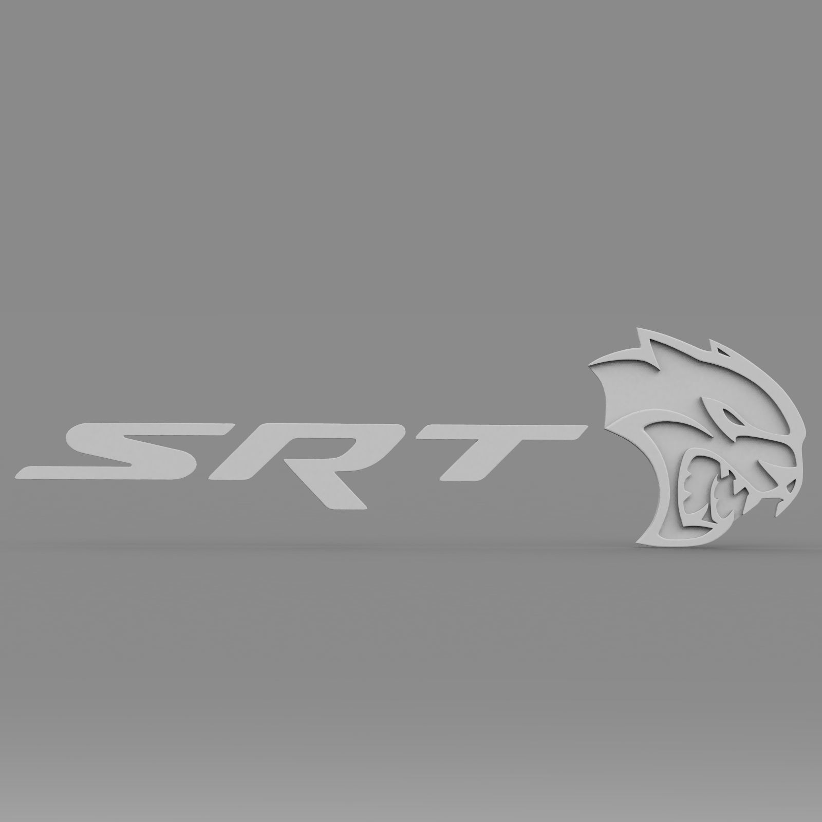 srt logo 3D model_7