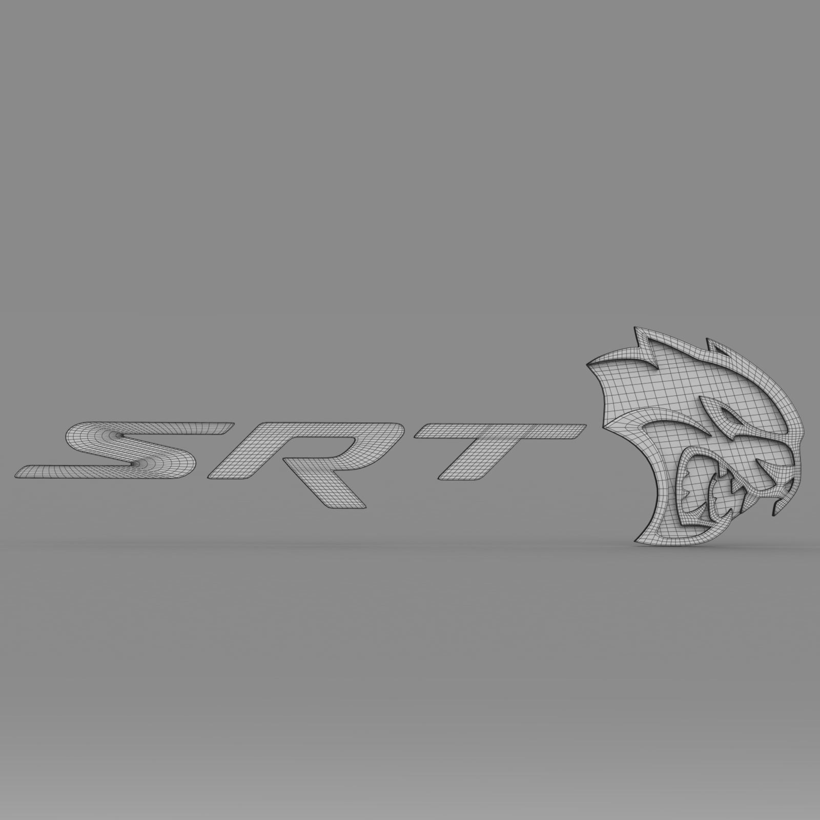 srt logo 3D model_6