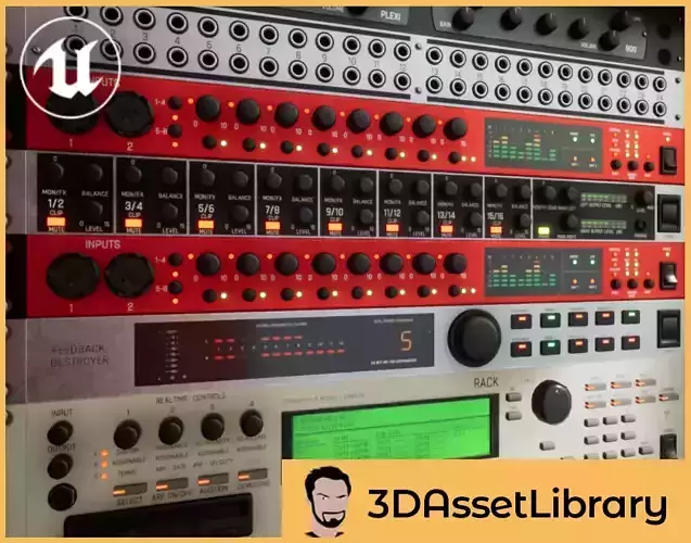 Music Modules Vol 1 For Unreal Low-poly 3D model
