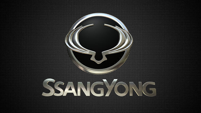 ssang yong logo 3D model