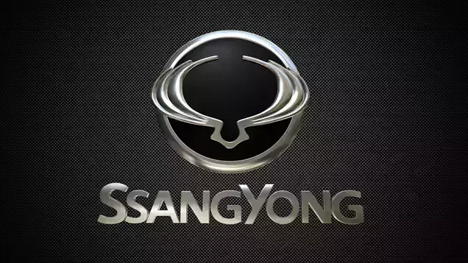 ssang yong logo 3D model