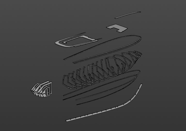 Riva Aquarama 1970 CAD 3D print model_8