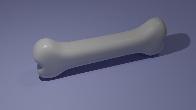 Cartoon Bone Low-poly 3D model