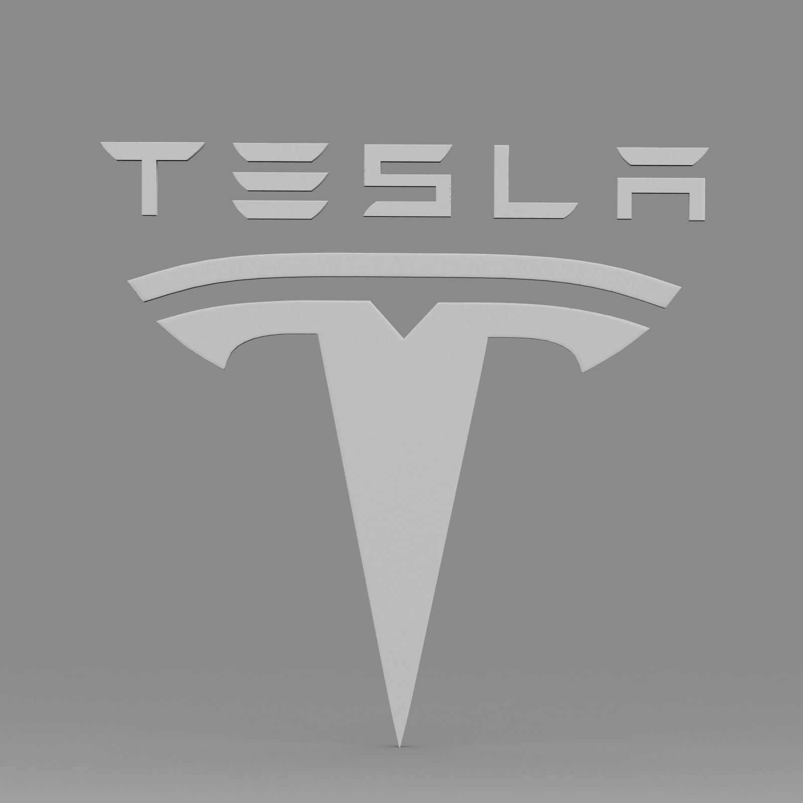 tesla logo 3D model_6