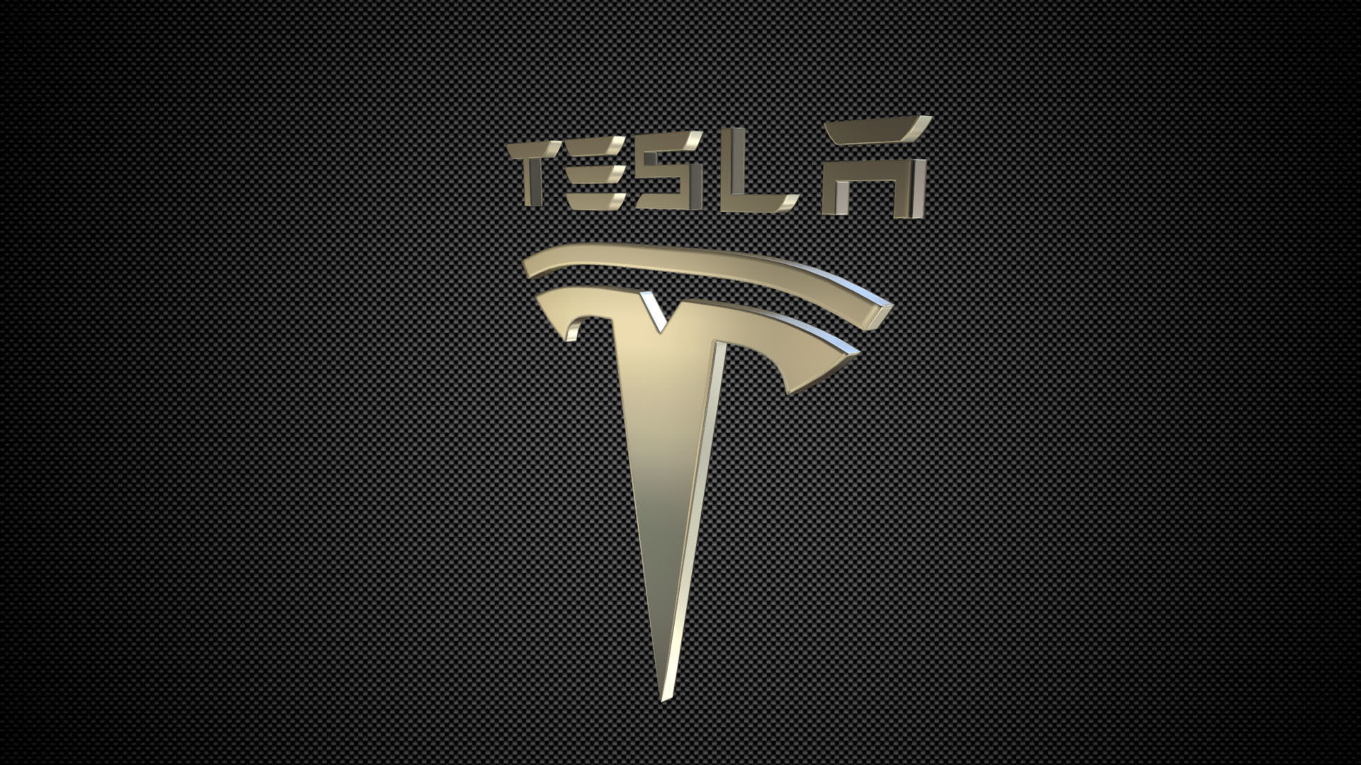 tesla logo 3D model_2