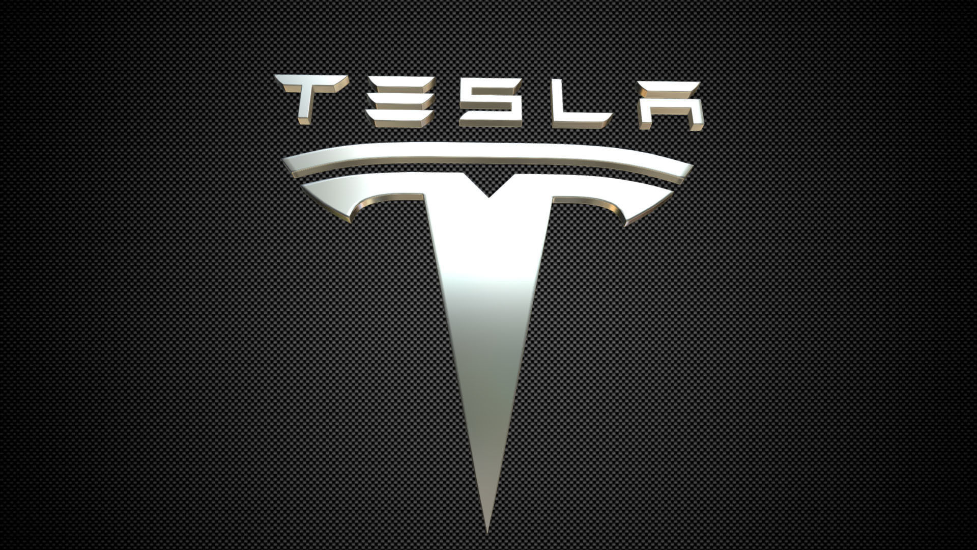 tesla logo 3D model_3