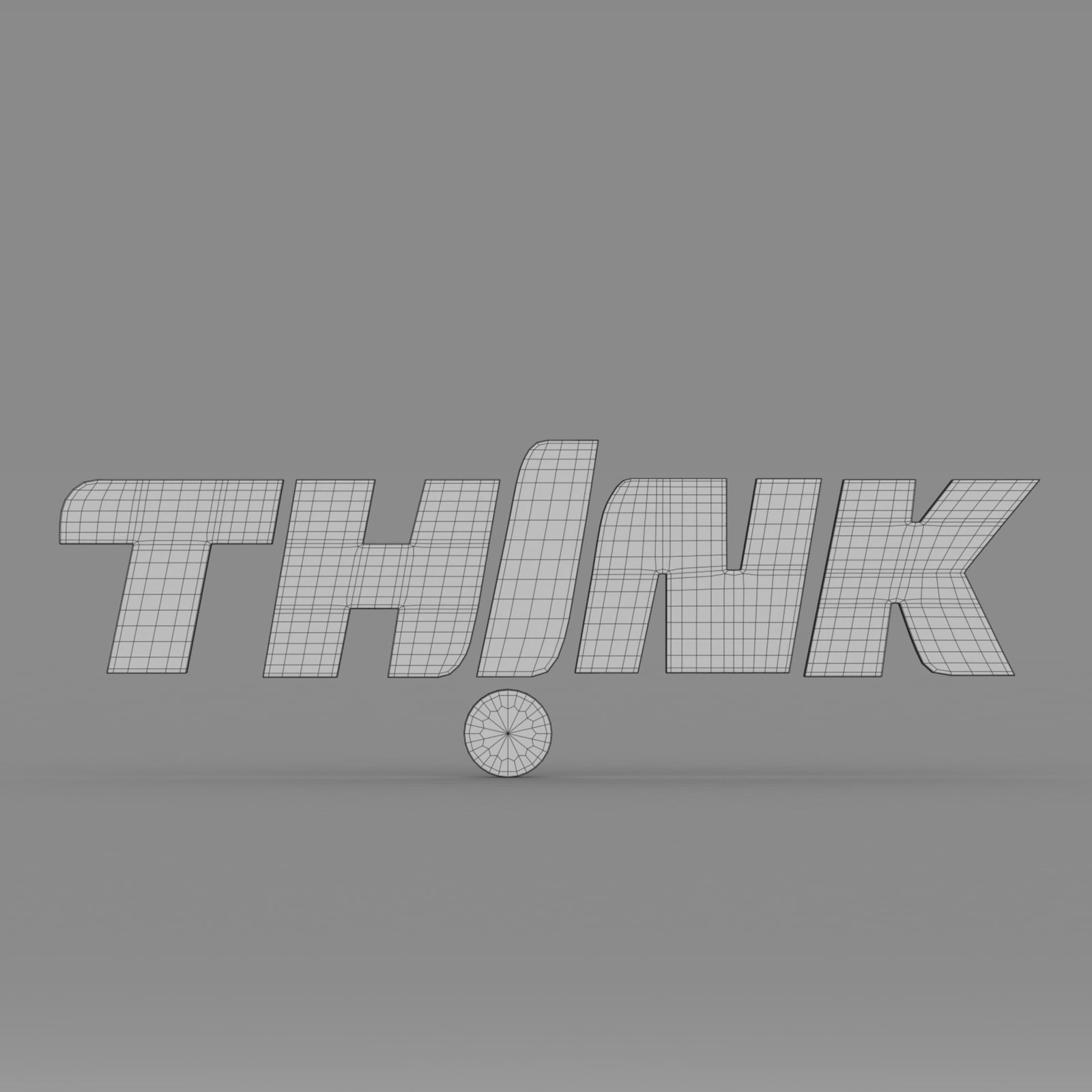 think logo 3D model_7