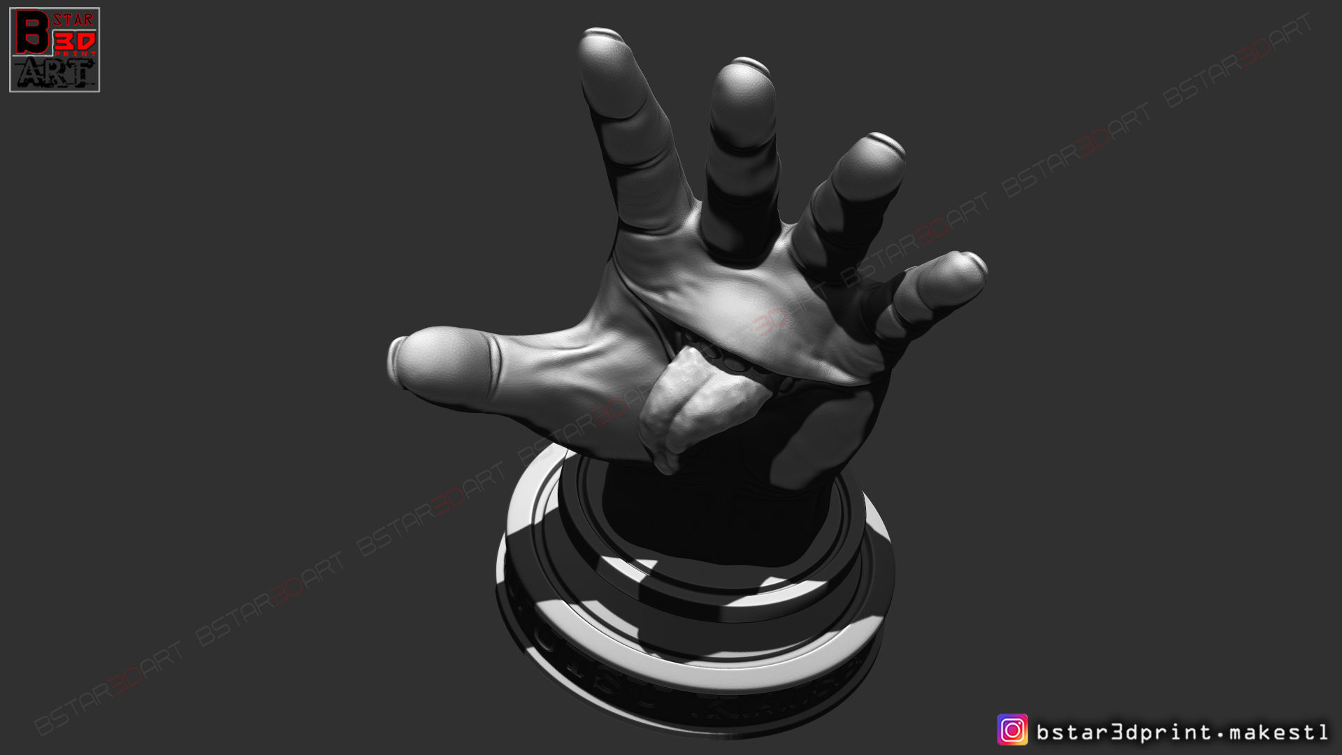 Yuji Itadori hand - Sukuna mouth - Jujutsu Kaisen Cosplay Decor 3D print model_20