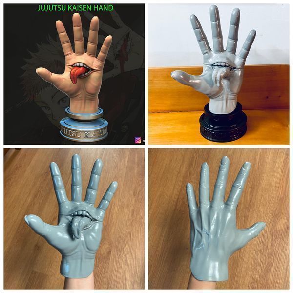 Yuji Itadori hand - Sukuna mouth - Jujutsu Kaisen Cosplay Decor 3D print model_34