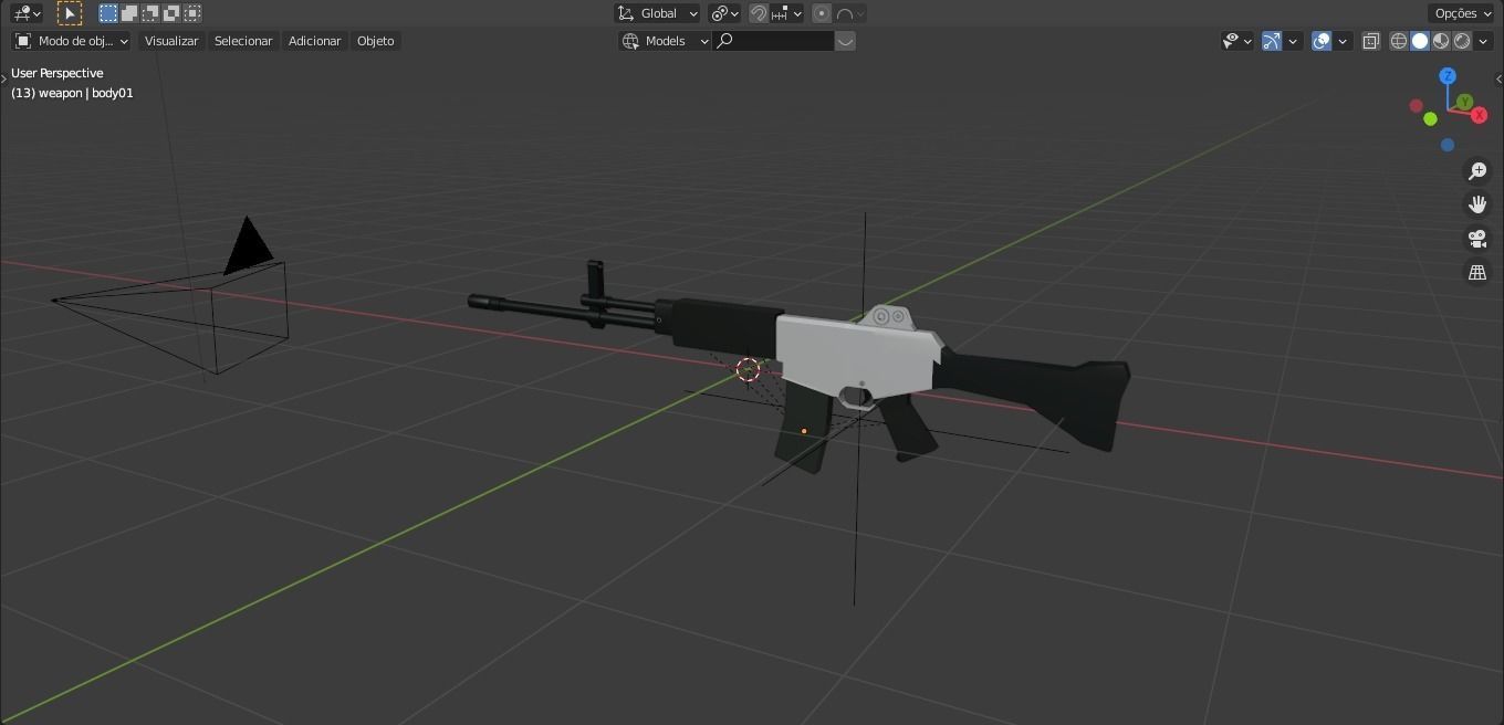 K2 Assault Rifle - Creative Low-Poly 3D Model Free low-poly 3D model_3