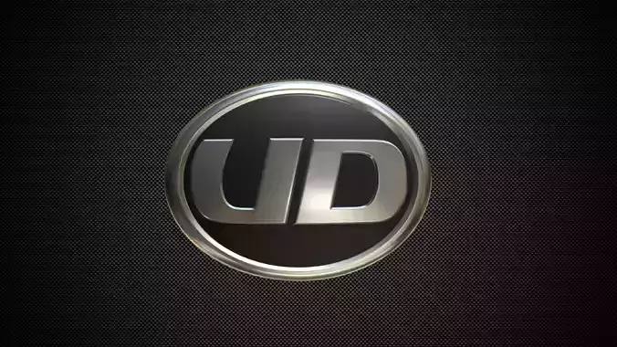 ud logo 3D model ud logo 3D model