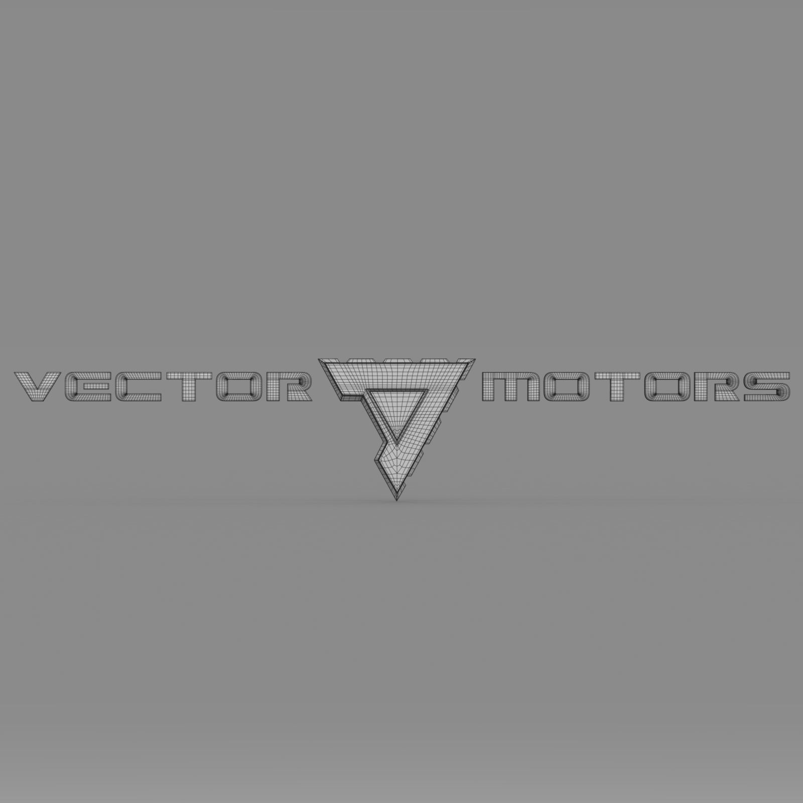 vector motors logo 3D model_7