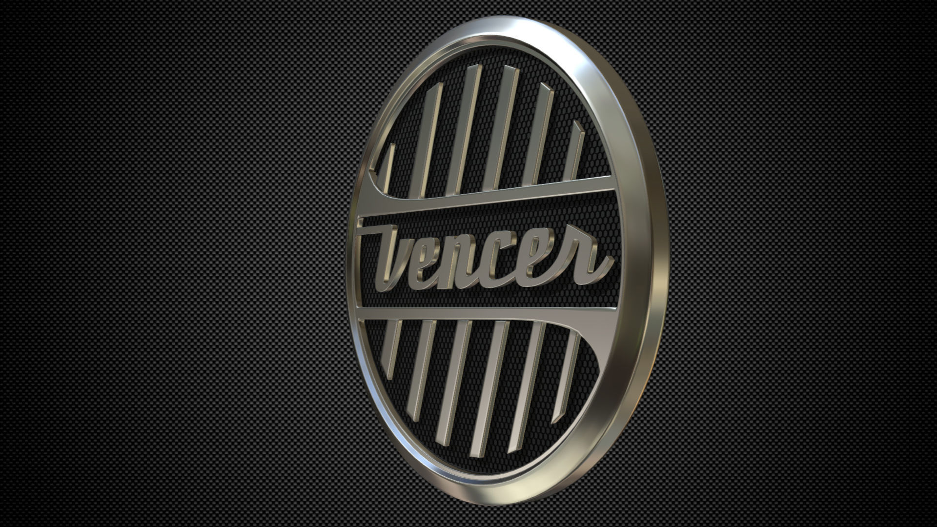 vencer logo 3D model_2