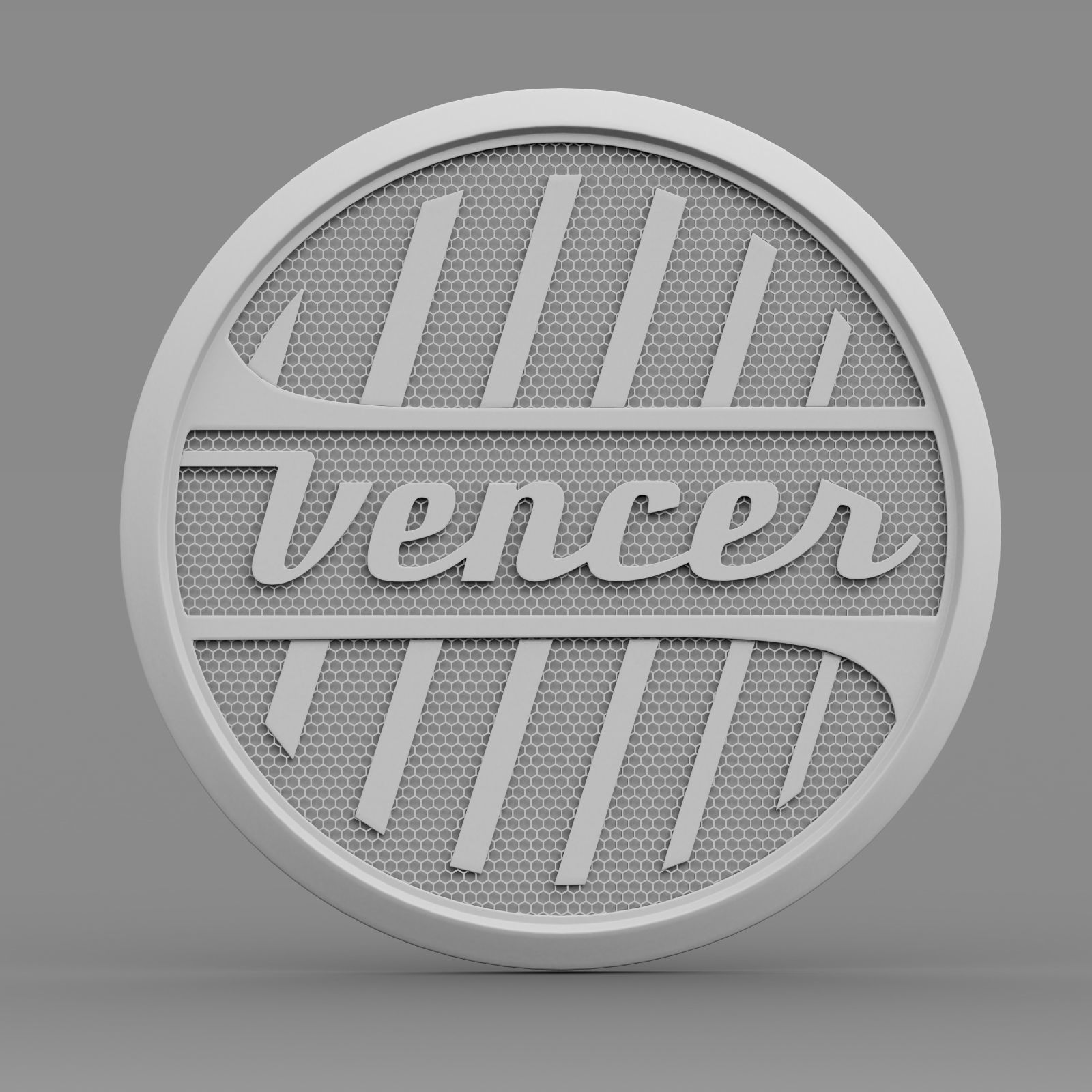 vencer logo 3D model_6