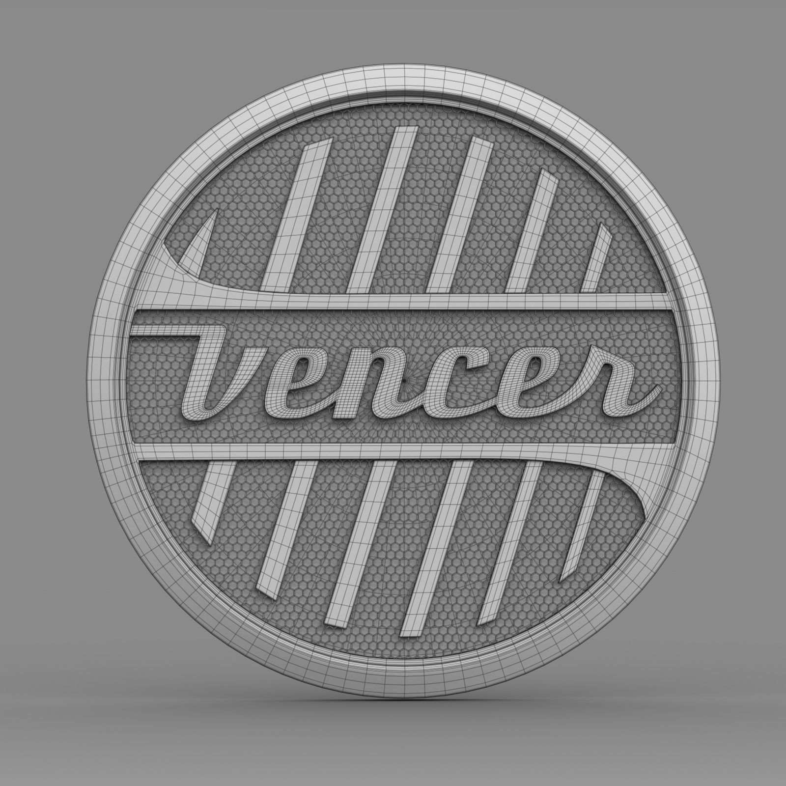 vencer logo 3D model_7