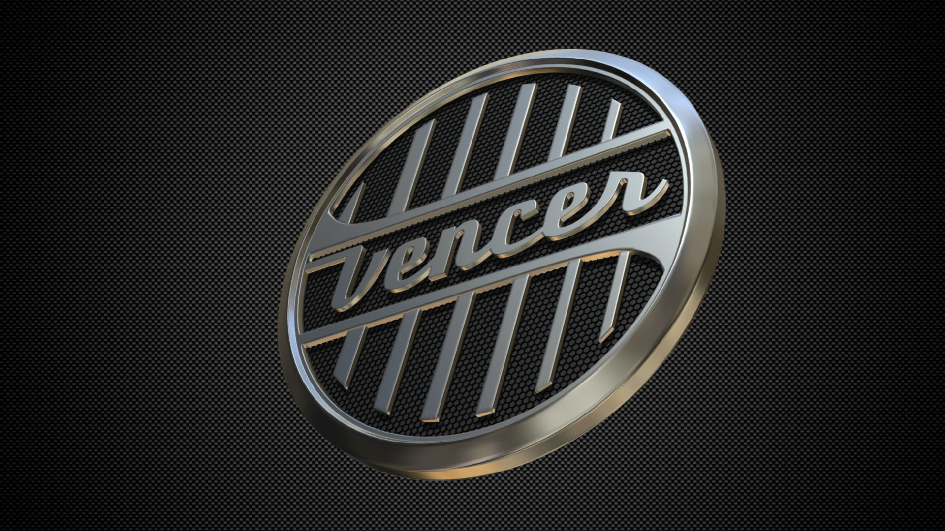 vencer logo 3D model_4