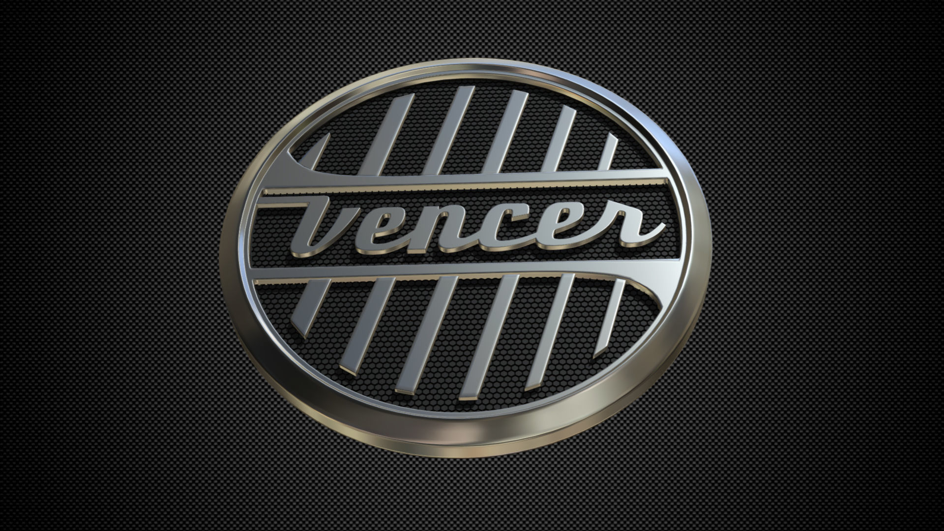 vencer logo 3D model_5