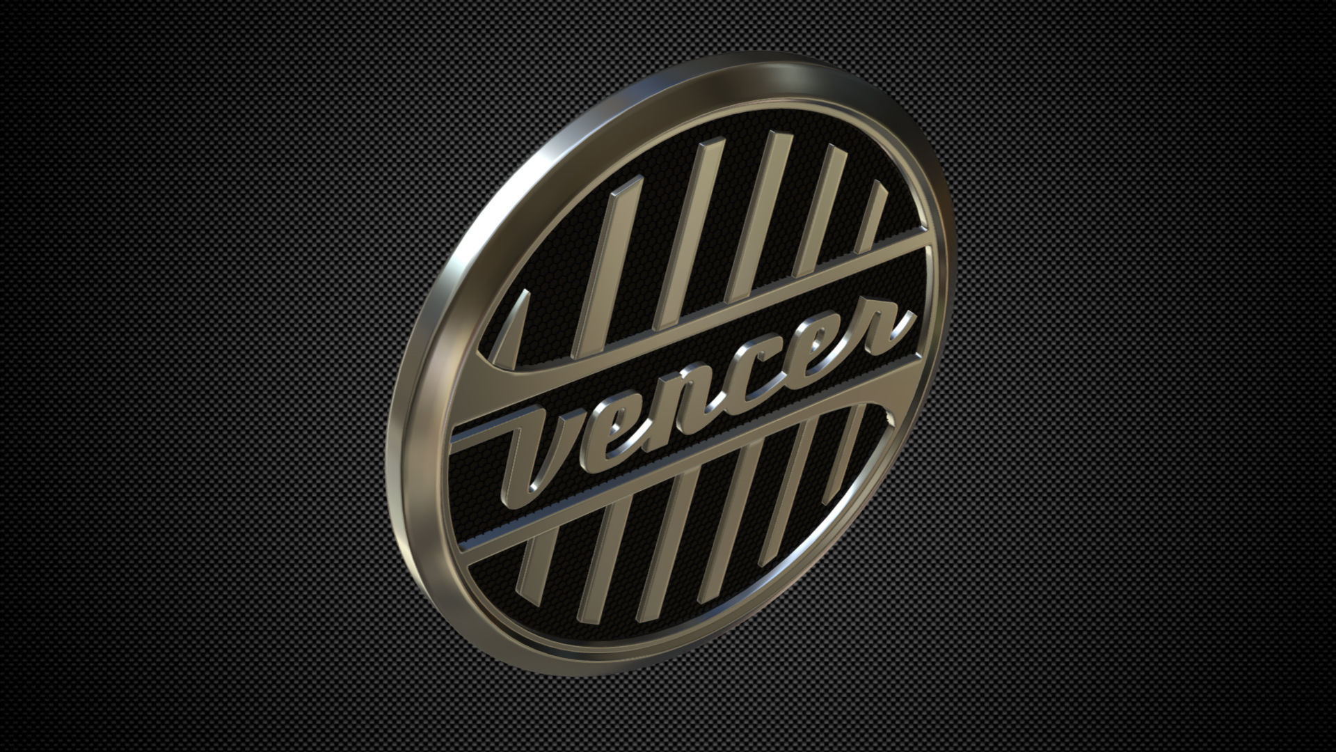 vencer logo 3D model_3