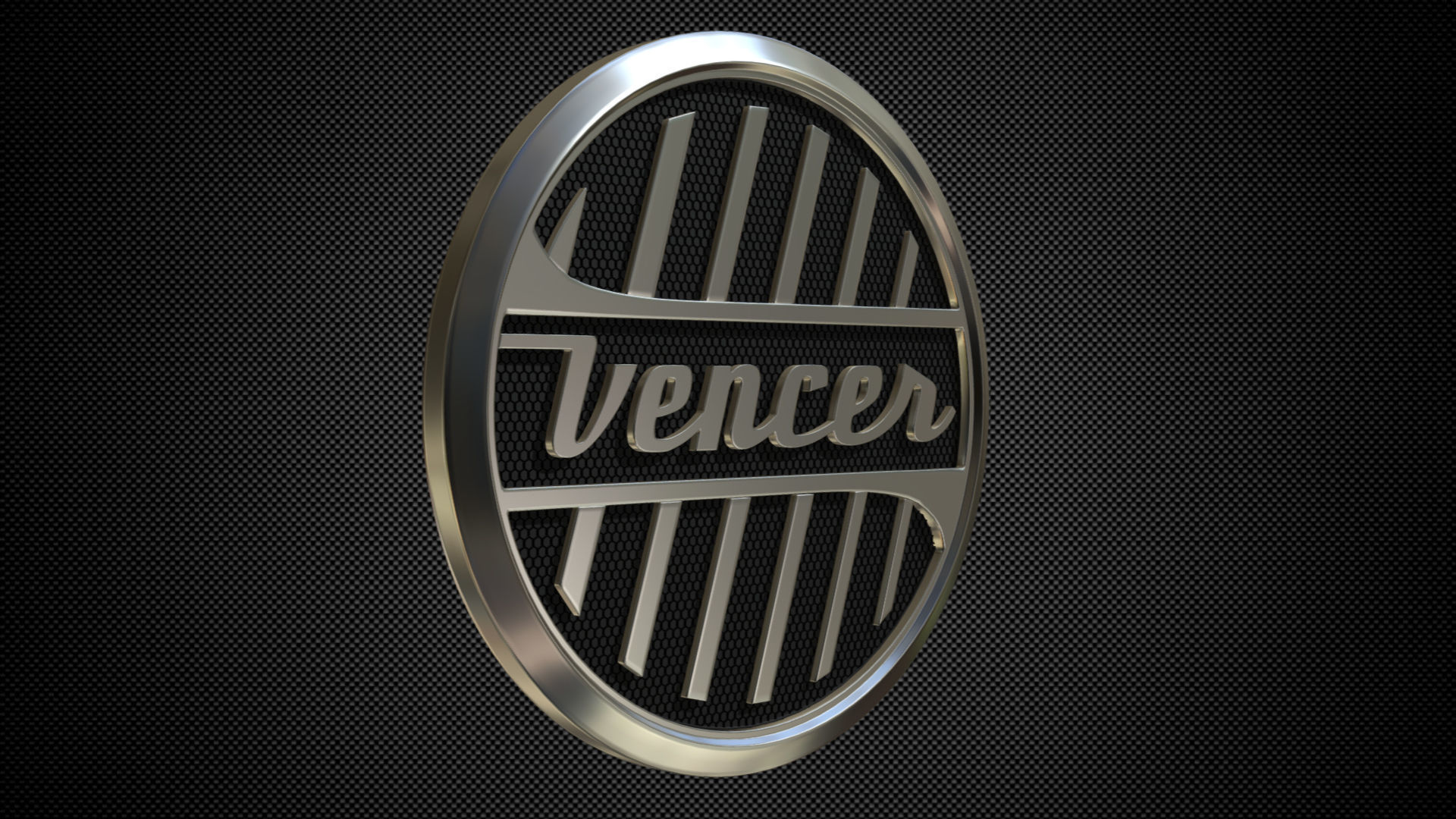 vencer logo 3D model_1
