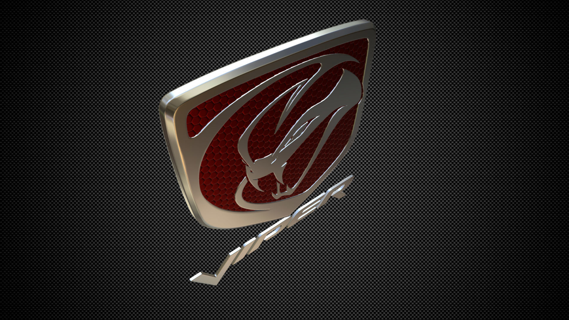 viper logo 3D model_3