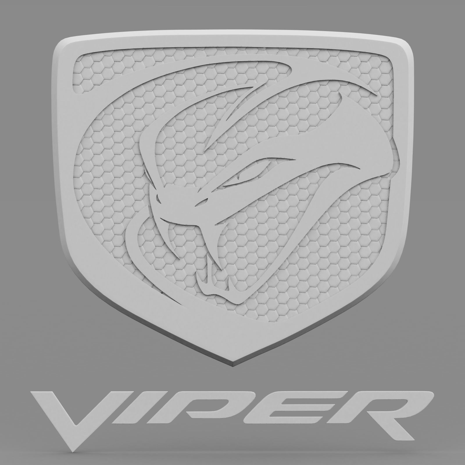 viper logo 3D model_6