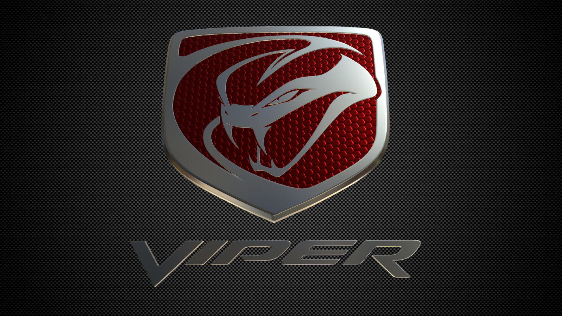 viper logo 3D model_5
