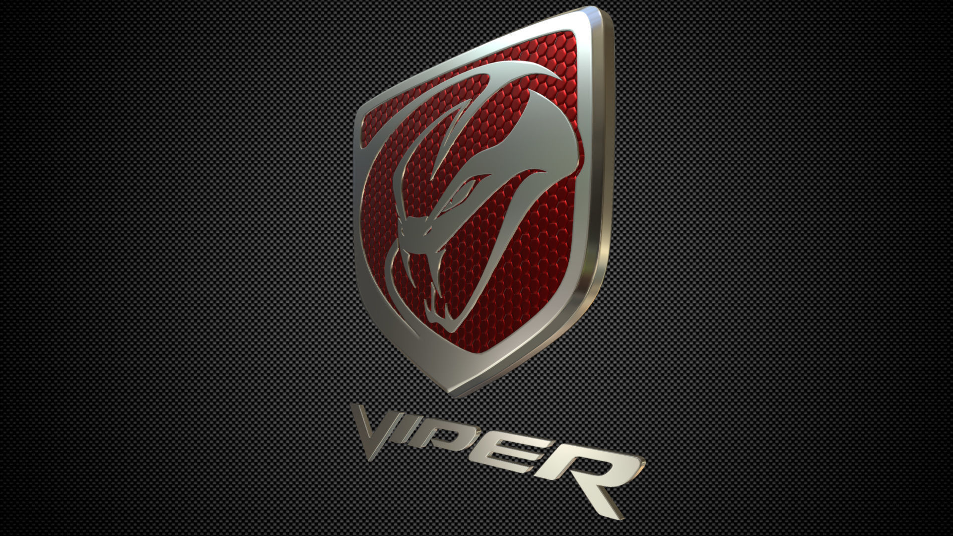 viper logo 3D model_2