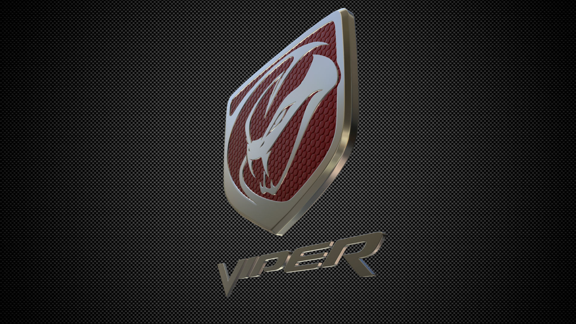 viper logo 3D model_4