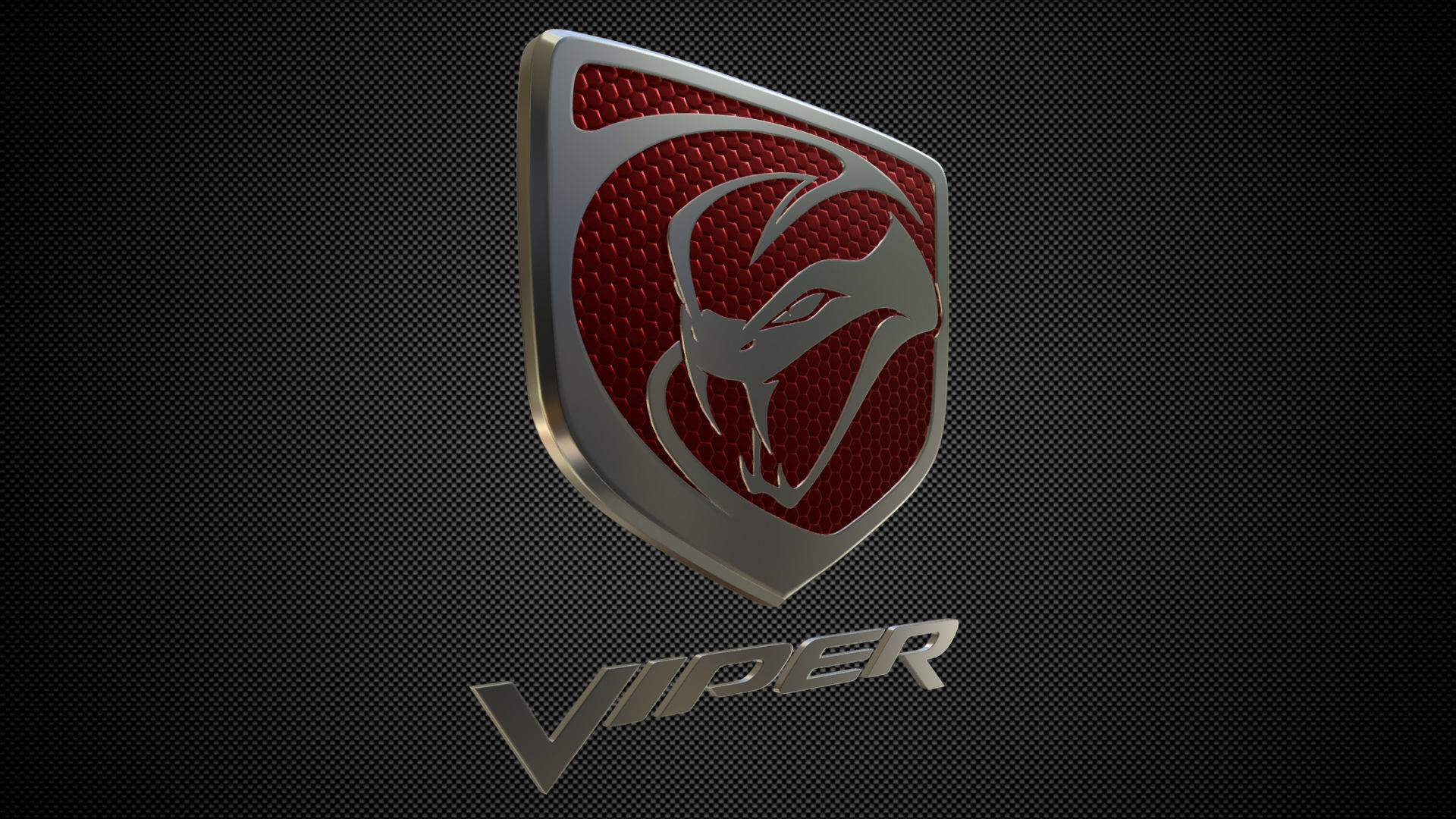 viper logo 3D model_1