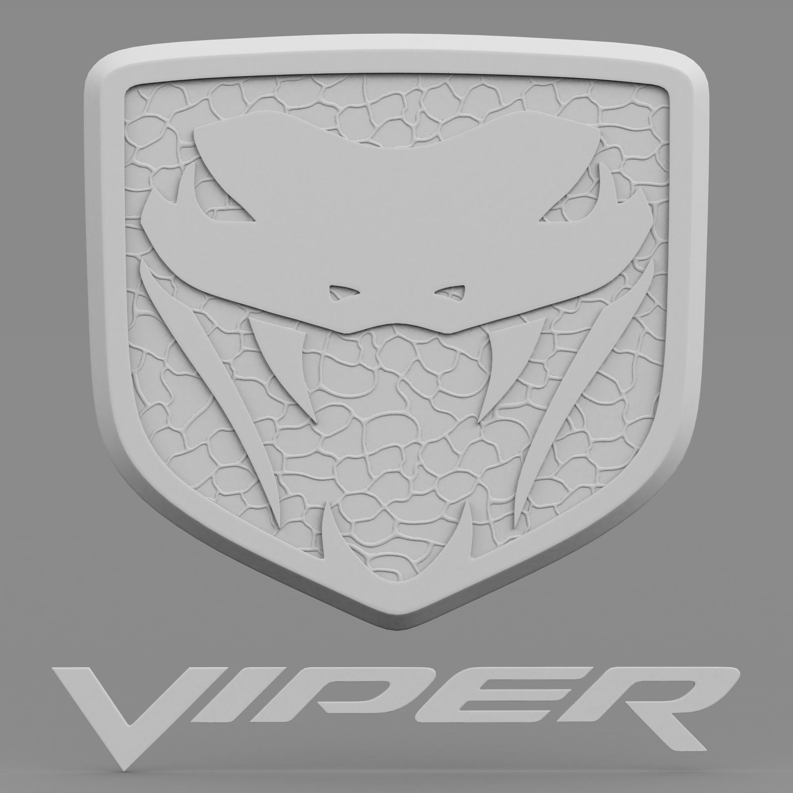 viper logo 3D model_6