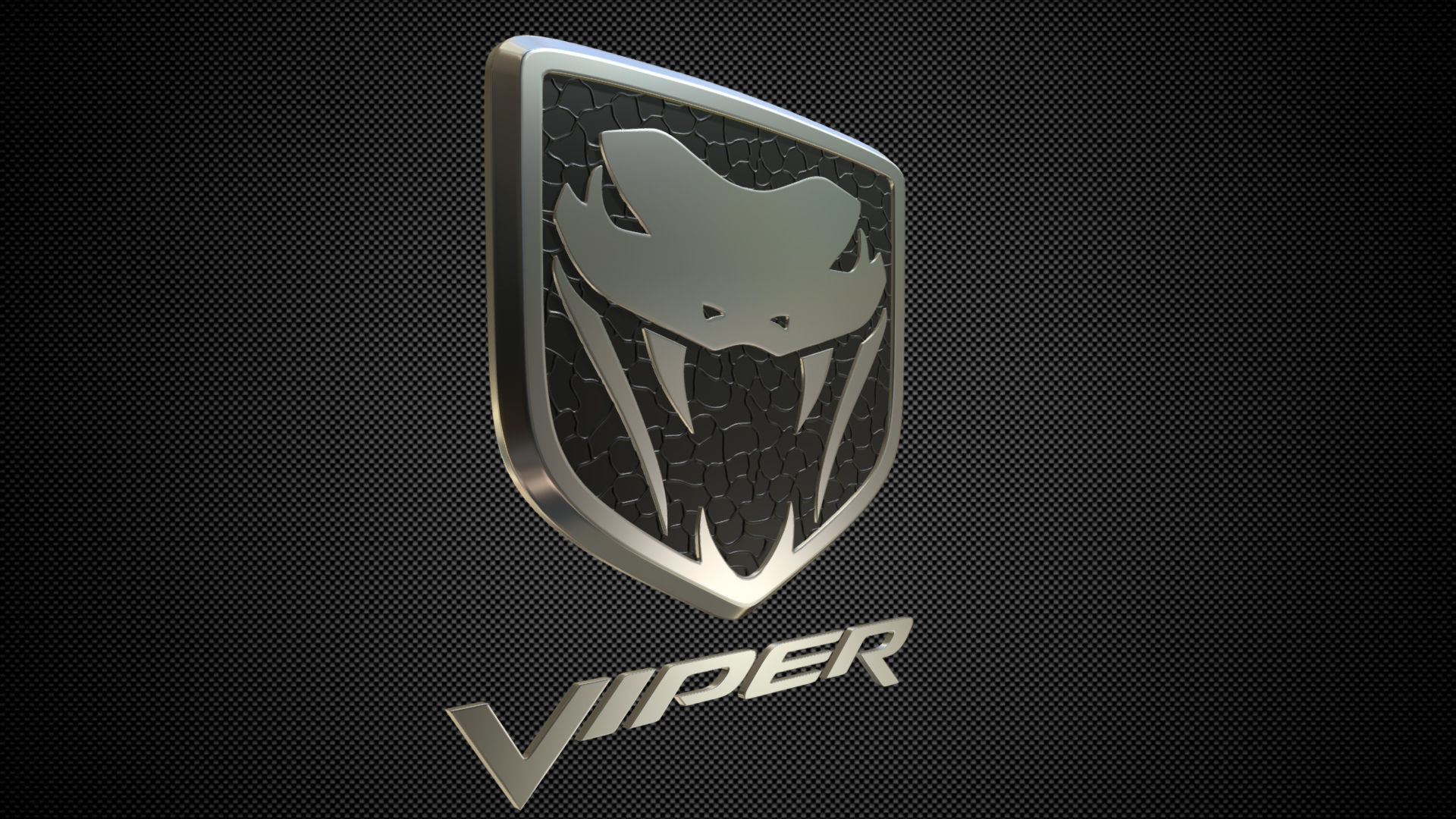 viper logo 3D model_1