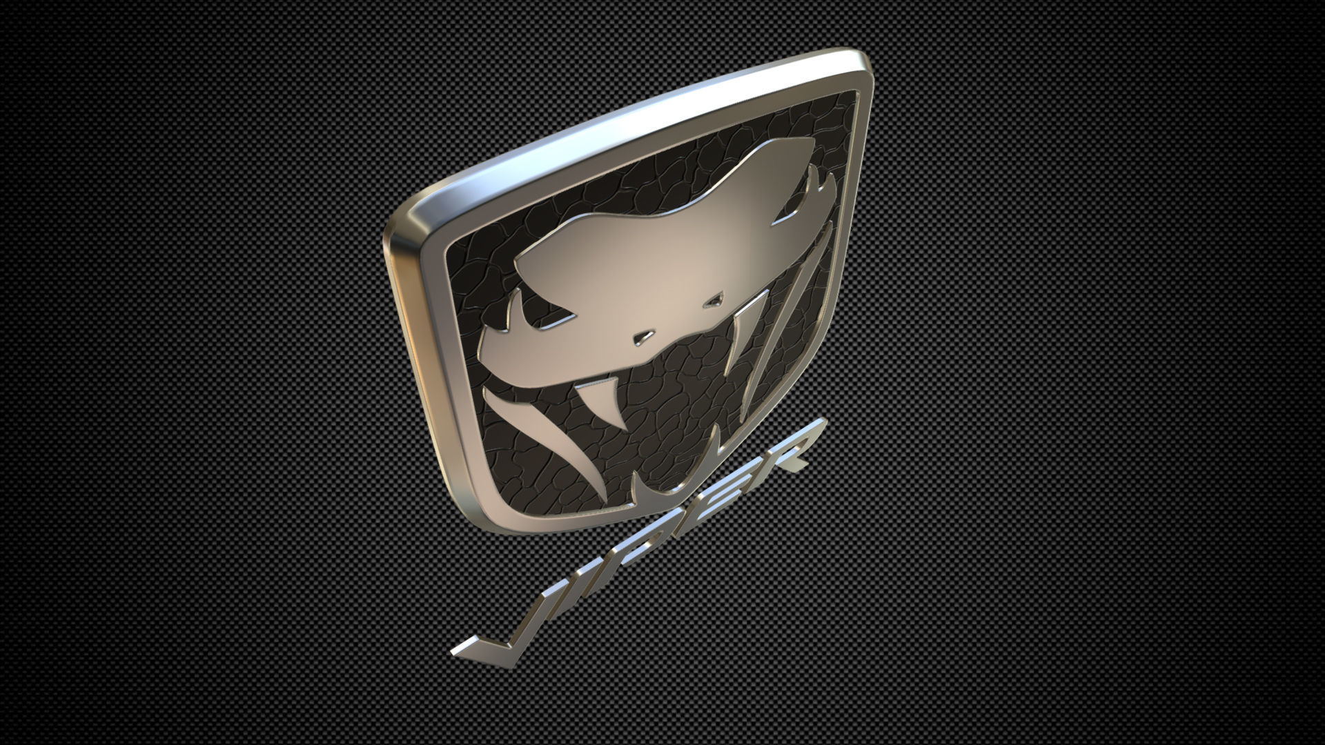 viper logo 3D model_3