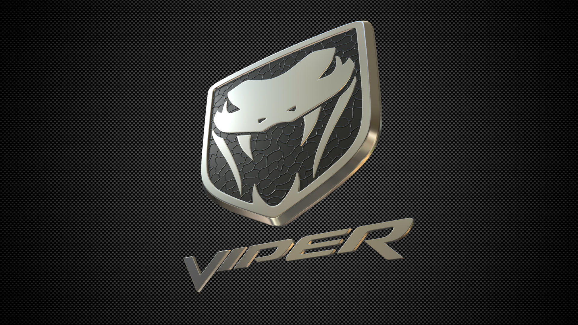viper logo 3D model_4