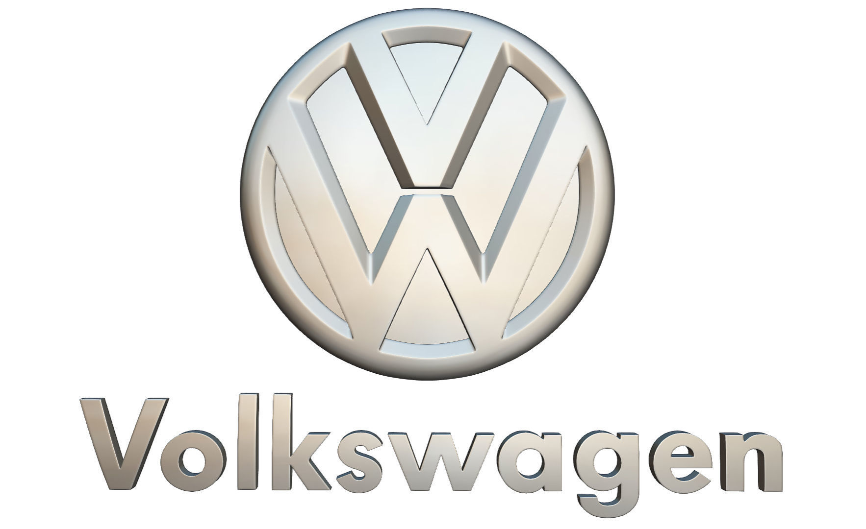 volkswagen logo 3D model_5