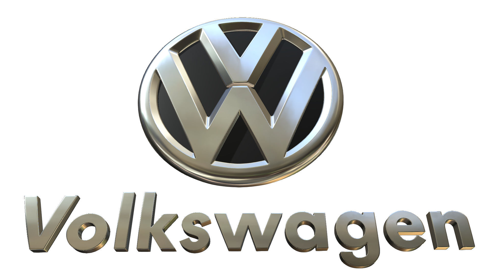 volkswagen logo 3D model_4