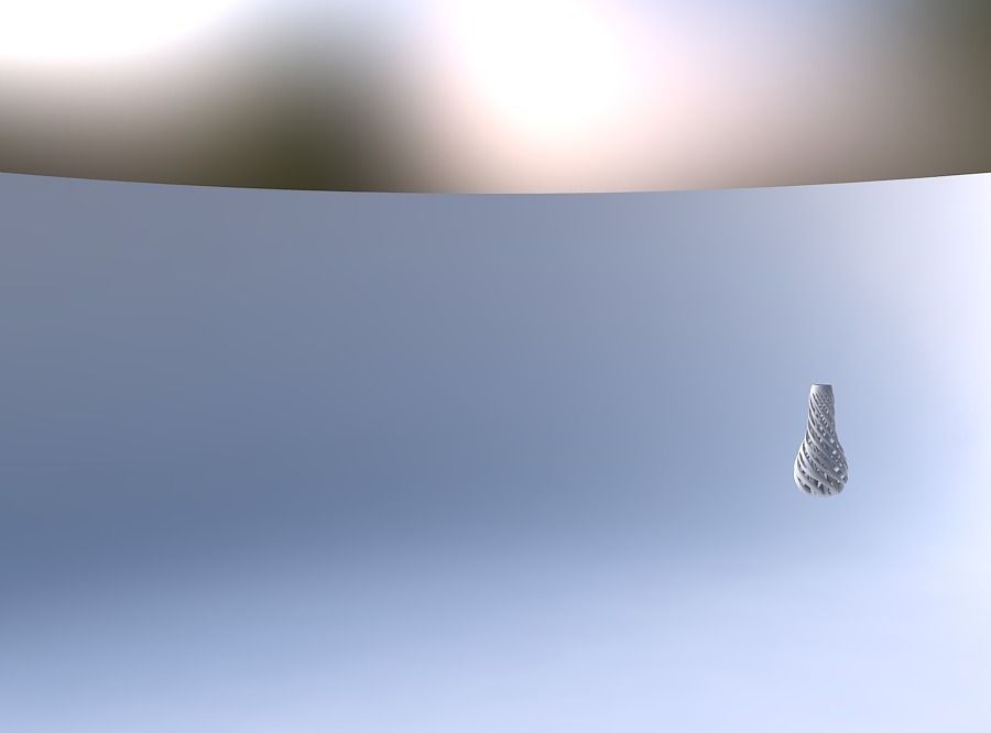 Vase bulb with twisted inner and outer lines twisted and tapered 3D print model_4