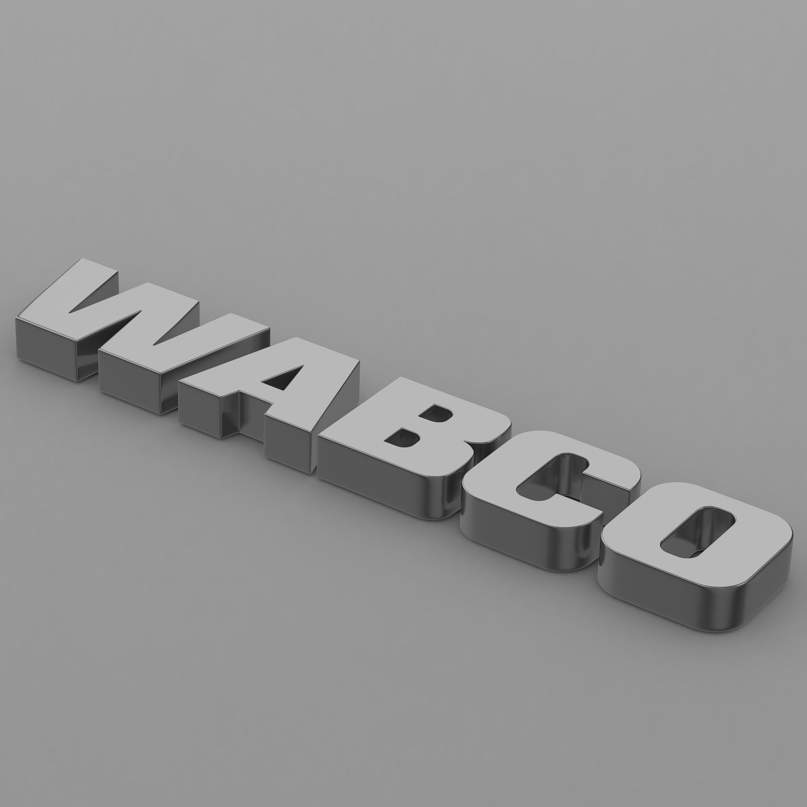 wabco logo 3D model_11