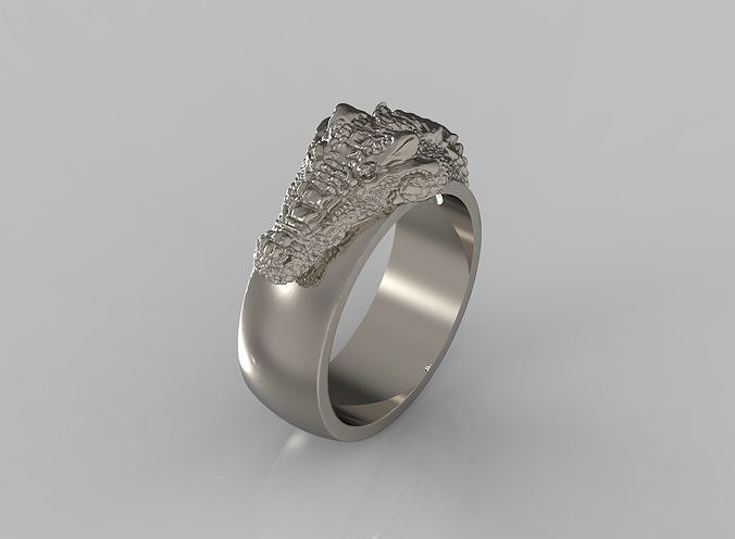 Crocodile ring  N-260 3D print model