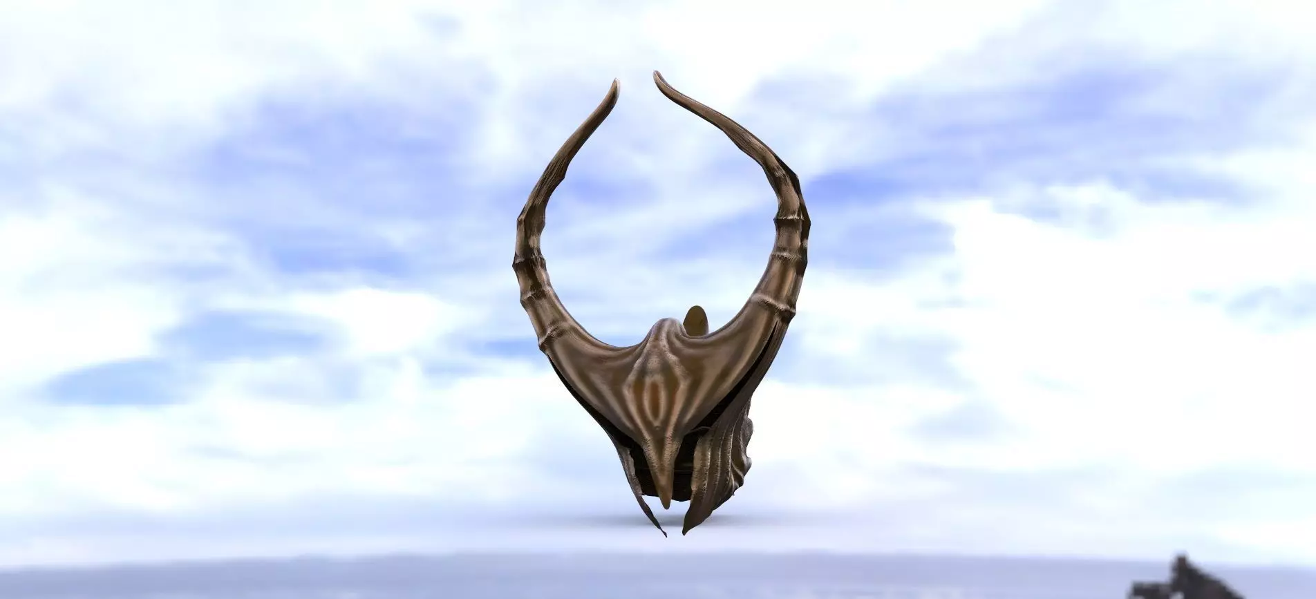 Helmet bronze 3D model_0