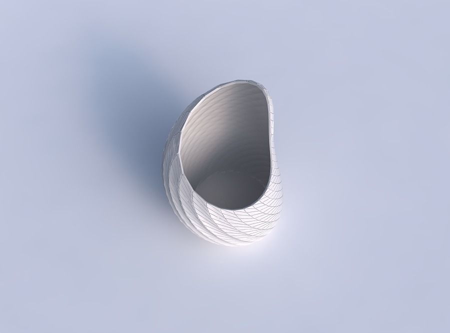 Vase Tide with twisted diagonal grid plates 3D print model_1